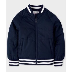 Navy Blue Bomber Jacket (Kids 7/8)